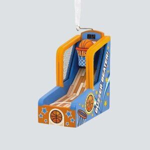 Hallmark Christmas Tree Ornament Basketball Shooting Game Hoop Arcade Buzzer